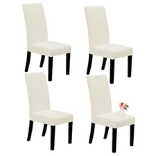  Dining Chair Covers Stretch Dining Room Chair Covers Set of Parsons 4 Ivory