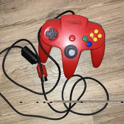 Nintendo Nintendo 64 Controller Gamepad für Konsole, verkabelt, Rot, ergonomisch