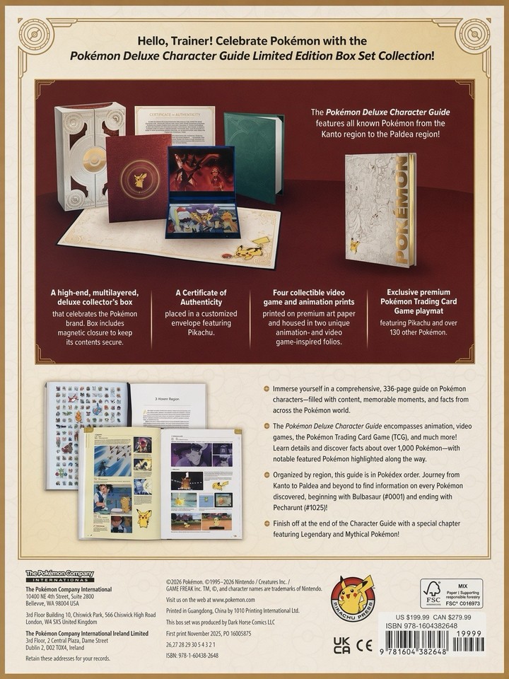 NEW FRESH SEALED CLEAN! Pokémon Deluxe Character Guide Limited Edition ...