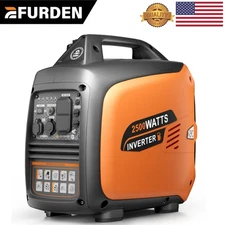 Efurden Quiet Gas Generator 2500W Portable Inverter Generator CO Sensor Home Use