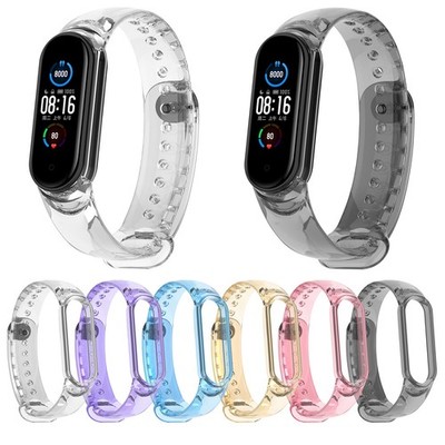TPU Uhrenarmband Sunlight Farbwechsel Armband Gürtel für Mi Band 3/4 Smart Watch