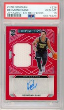 2020-21 Panini Obsidian DESMOND BANE Autograph AUTO Red Flood RC PSA 10