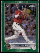 2022 Topps Chrome Jarren Duran Logofractor Rookie Green Refractor /99