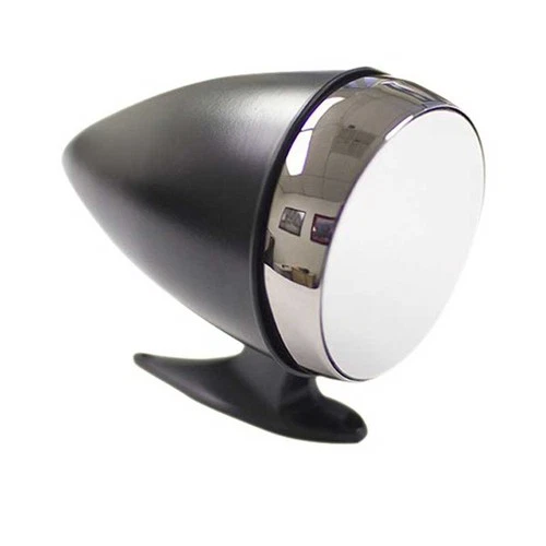 1965-67 Ford Mustang; Bullet Mirror; Black; Flat; LH