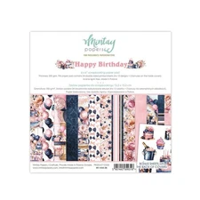 Mintay Papers - Happy Birthday - 6x6 Paper Pad 24/pk + Bonus Sheets Scrapbook