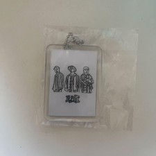 10-FEET Acrylic Keychain White Black