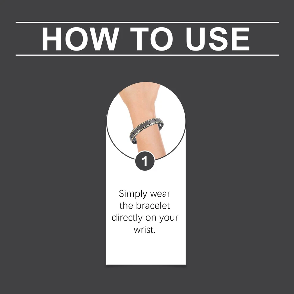 Magnetic Bracelet Energy Healing Prostate Wellness Therapy Men's Energy Healing - Image 3 of 4