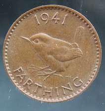 Great Britain, Farthing, 1941 bronze coin