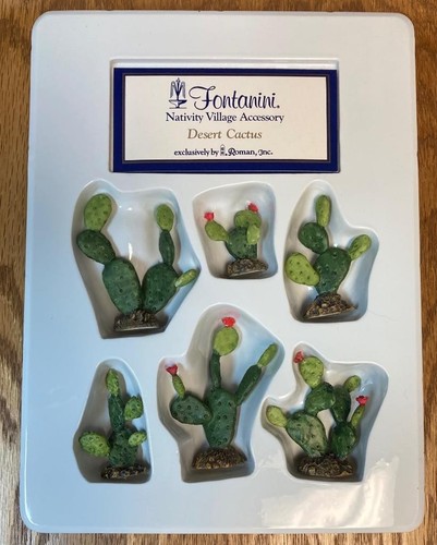 Fontanini Roman Italy Desert Cactus Nativity Village Accessory in Original Box - Picture 2 of 3