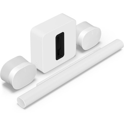 Sonos Ultimate Immersive Set mit Arc Ultra + Sub Gen 4 + Era 300 Lautsprecher weiß