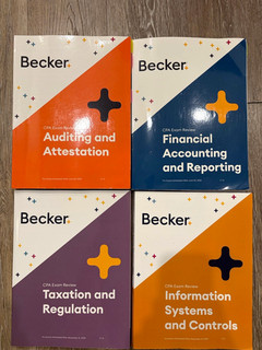 Becker CPA Exam Review Complete Set (FAR AUD REG ISC)