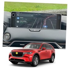 2Pcs for 2025 2026 Mazda CX-70 12.3  Screen Protector for 2024 w/ Button Hole