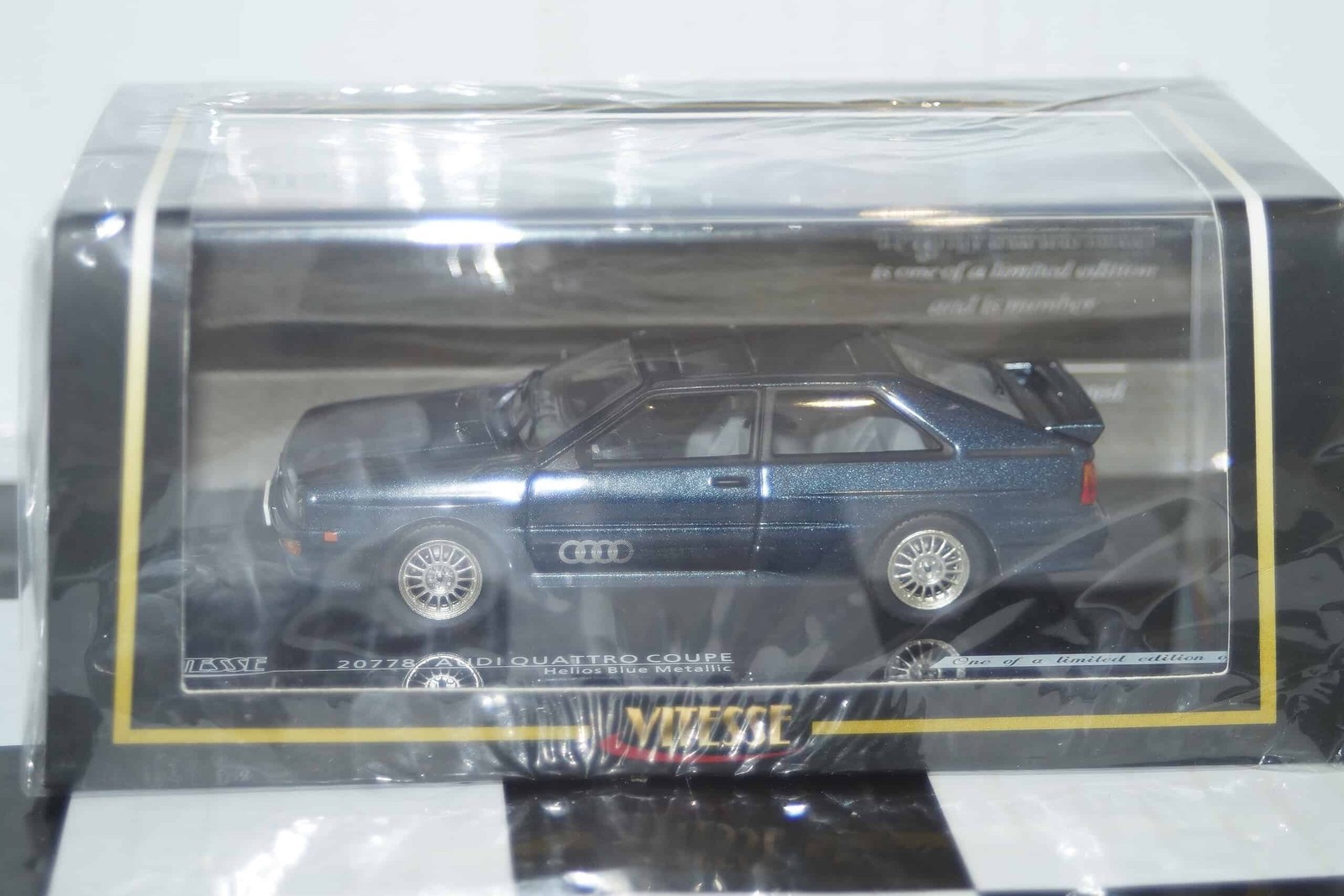 Vitesse Audi Quattro Coupe Helios Blue Metallic Ref 20778 1:43