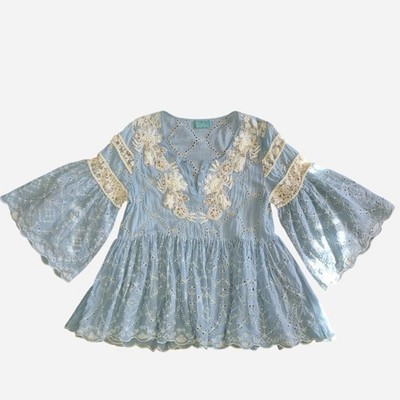 Antica Sartoria by Giacomo Cinque  Women's Blue Blouse