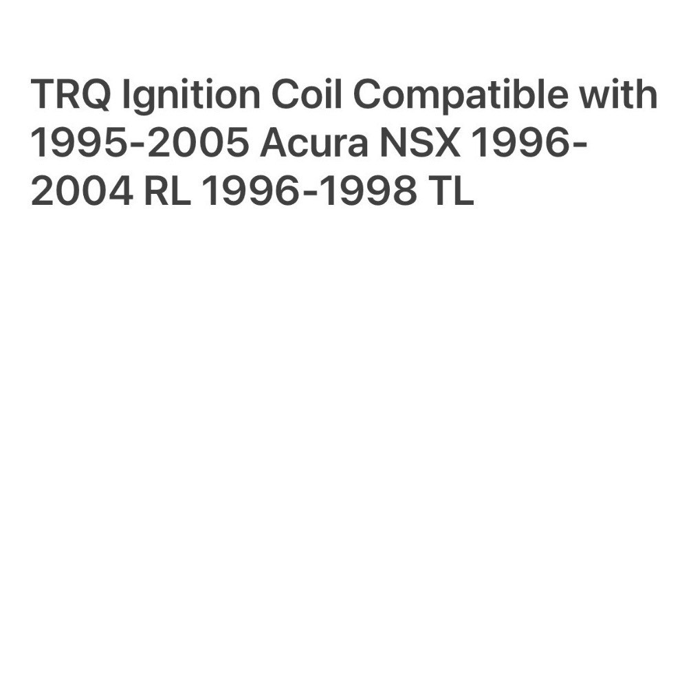 TRQ Ignition Coil Durable High Quality Compatible with Acura NSX RL TL
