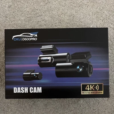 GKU D600 Pro Dash Cam 4K UHD Duel Camera