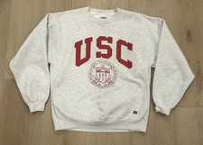 Vintage Russel Pro Cotton Sweatshirt USC Trojans Size Large