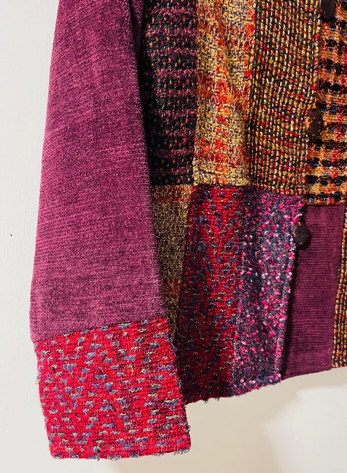 Vintage 90s Phool Patchwork Jacket Size 10 Boho F… - image 6