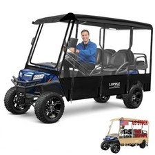 Golf Cart Enclosure 4 6 Passenger Fits for 6 Seater for 114-122"Roof Black