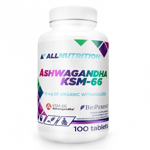 Allnutrition Ashwagandha KSM-66 tablets improving concentration, 100 pcs. - Image 2