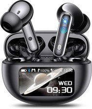 AI Translation Earbuds Real Time, Multifunctional Touch Screen Translator for...