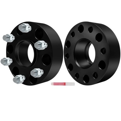 2X 6x5.5 6x139.7mm Black HUB Centric Wheel SPACERS ADAPTERS 6 lgu 2'' Thick