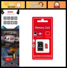 64GB Class 10 UHS-I TF Memory Card with Adapter - Ultra High Speed Storage Solut