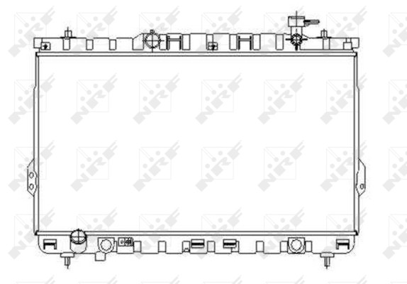 NRF 53357 MotorküHler Aluminium HartgelöTete KüHlrippen FüR Hyundai-image