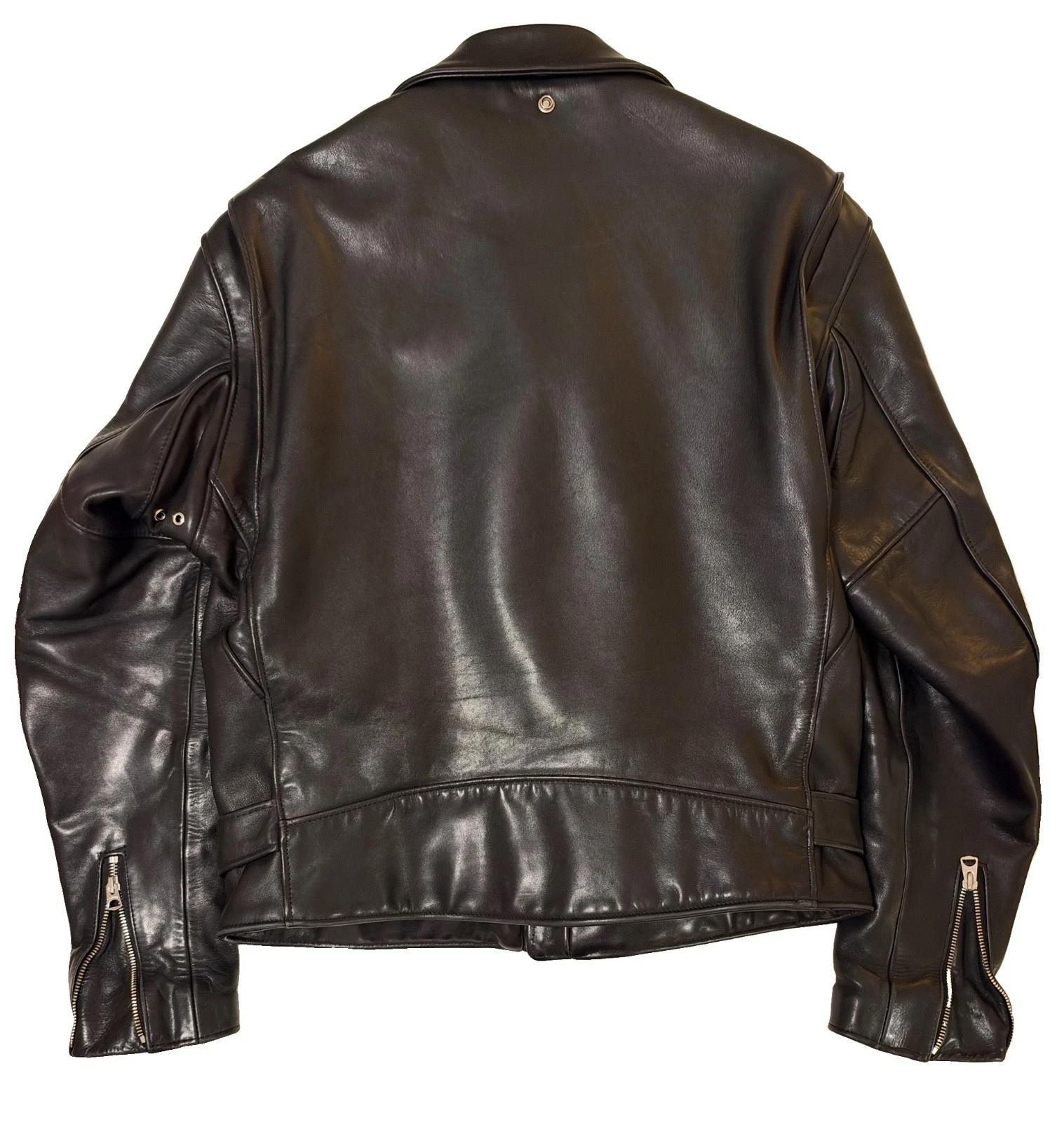 Schott Perfecto 618 Leather Motorcycle Jacket Men Size 42 Black Steerhide MIUSA - product detail image 4
