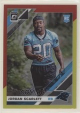 2019 Panini Donruss Optic Rookies Red & Yellow Prizm Jordan Scarlett #102 03hz