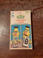VINTAGE SESAME STREE FLASH CARDS 1981 ALPHABET 2 MISSING "I" and 1 DUPLICATE