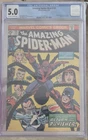 AMAZING SPIDER-MAN #135 - cgc 5.0 - OW/W Pages - Marvel/1974 2nd Punisher Key!