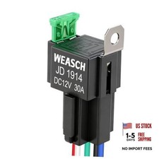 Fuse Relay Switch Kit2V 30A, 5 Pin SPDT, 30A Switch Harness Set, 12V 5Pin 1