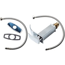 Chrome Bathroom Vanity Faucet Waterfall Single Handle Cold Mixer 1.8 GPM