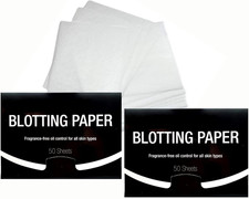 2 Pks FRAGRANCE-FREE Unscented Natural Abaca Blotting Paper - 100 Oil Blotting S