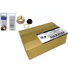 6pk Jones Stephens Toilet 3/8" or 1/2" Brass Ballcock Coupling Slip Nut Washer