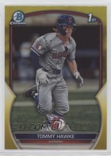 2023 Bowman Draft Chrome Yellow Refractor 42/75 Tommy Hawke #BDC-141 18aw