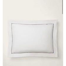 Ralph Lauren Organic Cotton Palmer Euro Sham Loft Gray Pillowcase Cover