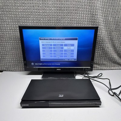 Samsung BD-D5500 3D Blu-Ray Player Smart Wi-Fi Ready Black Tested Works NoRemote