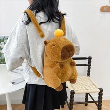 Cute Capybara Plush Backpack Kawaii Fashion Soft Mini Knapsack Bag