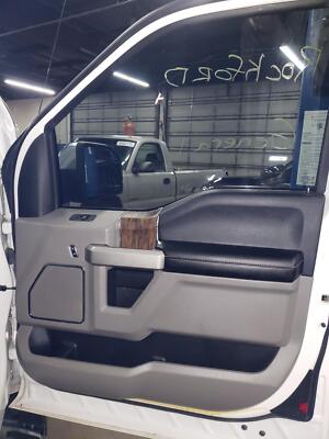 18 19 20 FORD F150 Extended Cab Lariat Right Front Door Trim Panel; Gray HG