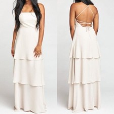 Show Me Your Mumu Calypso Ruffle Bridesmaid Dress Formal Gown Sz M