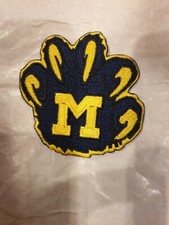 University Of Michigan Wolverines Embroidered Iron On Patch 3  X 2.75  