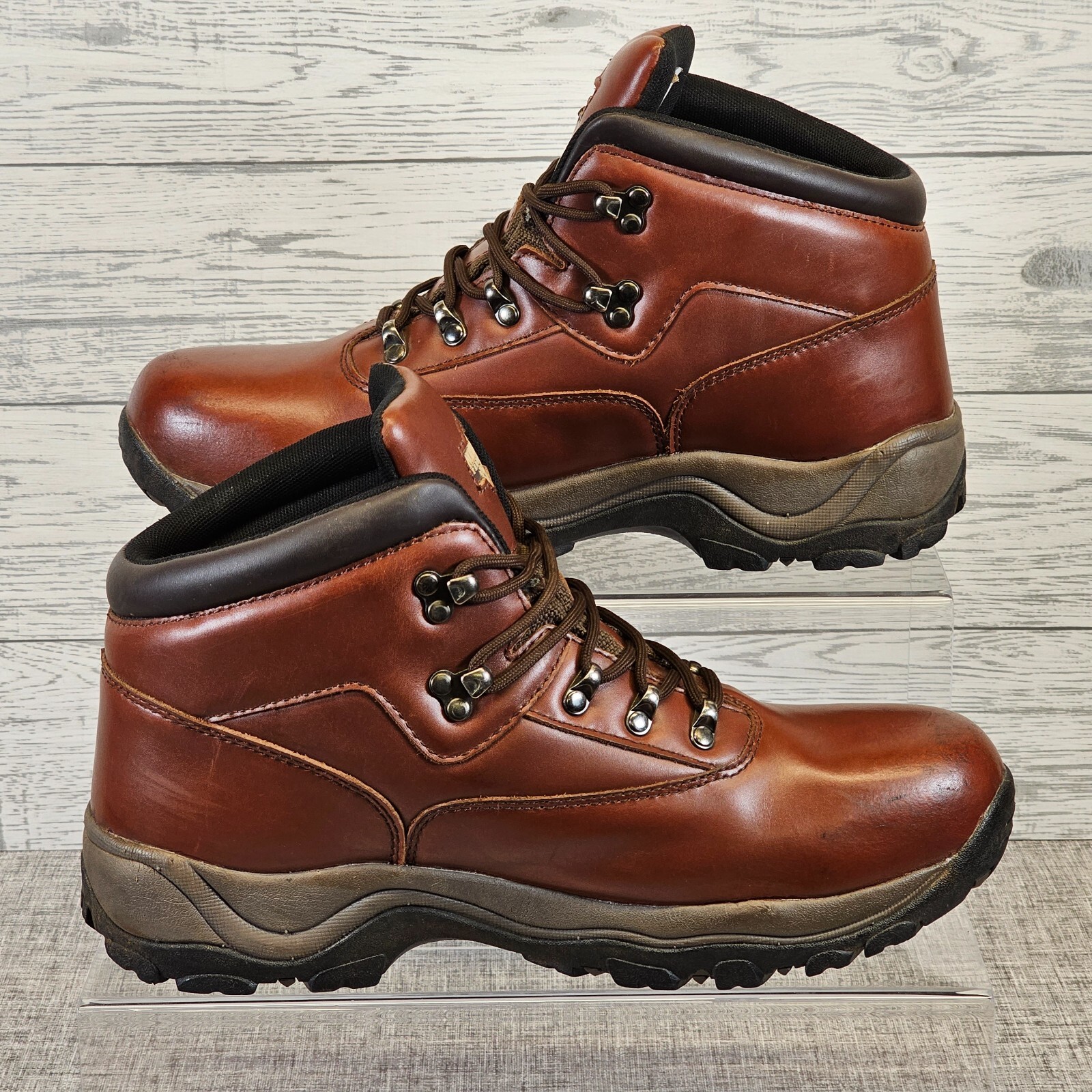 Northwest Territory Men's Inuvik Brown Leather Waterproof Walking Boots