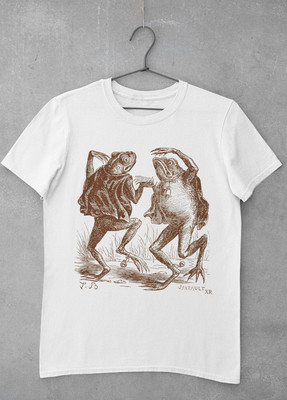 Dancing frogs toads vintage illustration T-shirt, Dark Academia aesthetic shirt