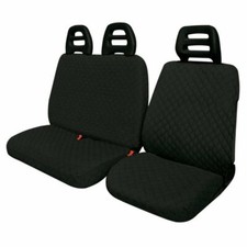 PER FIAT SCUDO Ducato Copri Sedili Coprisedili Neri 2 1 Tessuto EUR 24,80 - IT
