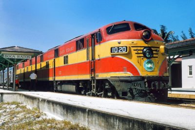 FLORIDA EAST COAST E-7A RAILROAD 12x18 GLÄNZENDER FOTODRUCK