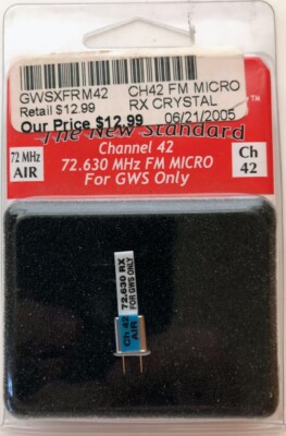 72.630 MHz Channel 42 AIR FM Micro GWS Only Performance Devices PVD 400-1042 New