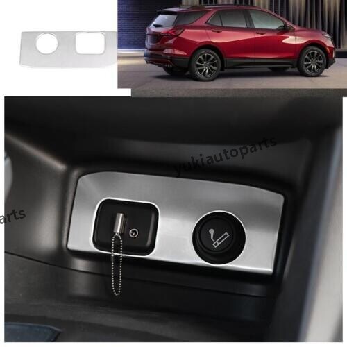 does the 2026 chevy equinox have a cigarette lighter plug For Chevrolet Equinox 2018-2023 Silver Steel Console Cigarette Lighter  Frame 1PC
