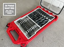 Drill Bit Organizer Insert for Milwaukee Packout (Insert Only)